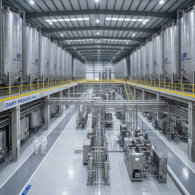 Large Scale Dairy Plant