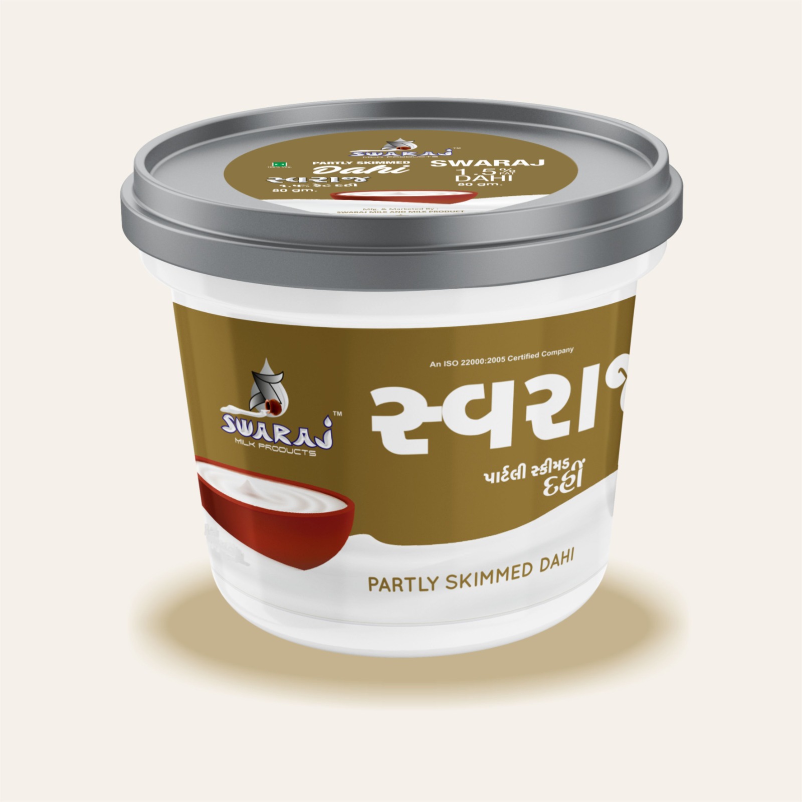 Swaraj 1.5% FAT CURD 80 GM