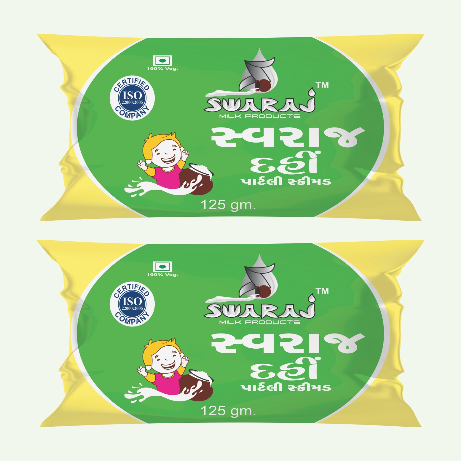 Swaraj POUCH PACKING CURD 150 ML